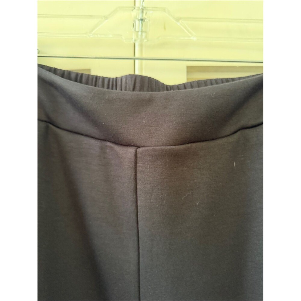 Scuba Black Wide Cropped Leg Pants - Picture 2 of 5